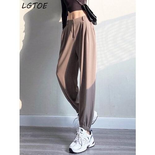 Женские брюки с высокой талией LGTOE China At AliExpress