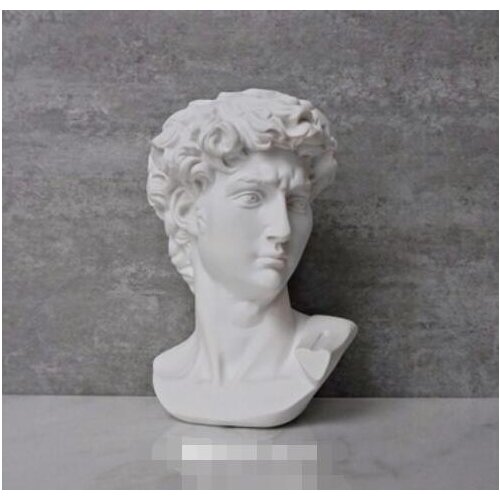 David Head Portraits Bust Mini Gypsum Statue Michelangelo Buonarroti Home Decoration Resin Art&Craft Sketch Practice