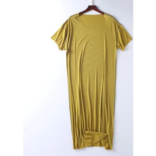 Summer Modal Nightgown Women Sleepwear Women Short Sleeve Nightdress Plus Size Nightwear Ladies Home Dress Sleep L XL XXL 3XL