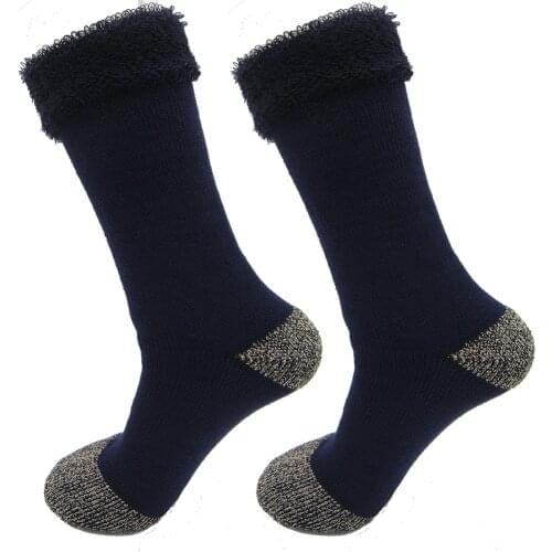 Brand New Mens Wool Socks Super Thick and Warm Thermal Wool Socks Warm Crew Cushion Wool Socks for Winter S0013