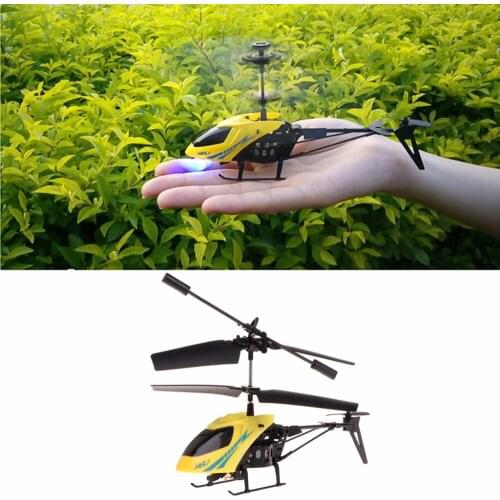 M89CNew! RC 2CH Mini helicopter Radio Remote Control Aircraft Micro 2 Channel Yellow
