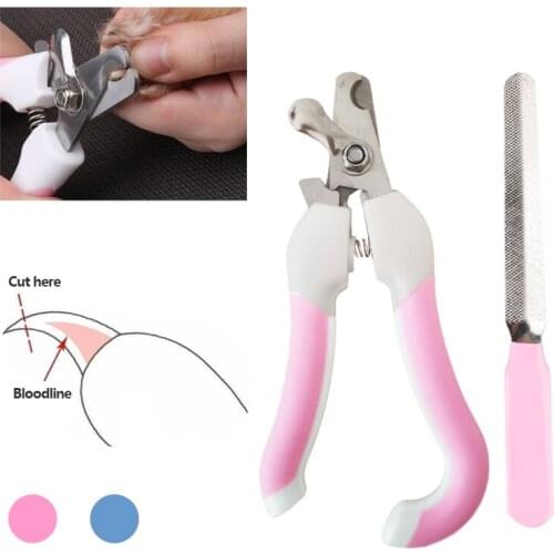 Professional Pet Cat Dog Nail Clipper Cutter Stainless Steel Grooming Scissors Clippers Claw Nail Scissors with Lock
