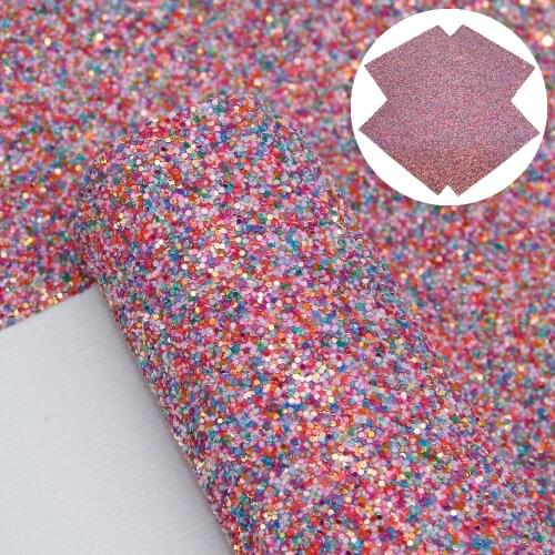 20*33cm Plain Color Chunky Glittle Faux Synthetic Leather Fabric For Bows Jewelry Accessory Crafts DIY Handmade Material1Yc17980