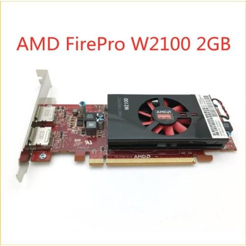 FirePro W2100 2GB Original Graphics Card For AMD Professional Graphics Multi-screen Design 3D Modeling Rendering Graphics Card