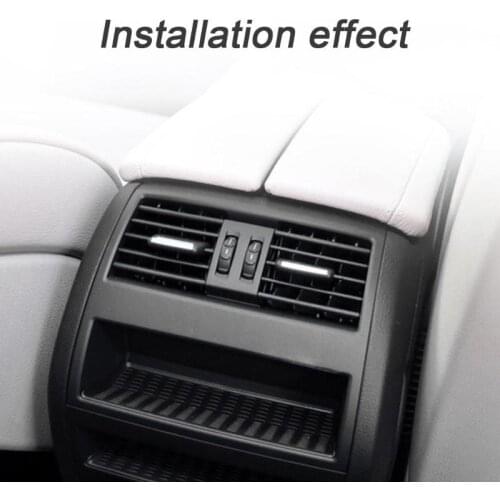 Rear Center Console Fresh Air Outlet Vent Grille Cover for BMW 5 F10 F18 without Buttons Rear Center Console AC Fresh Air Outlet