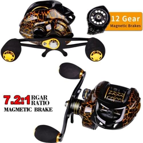 Fishing Reels Low-Profile Stainless Steel Bearing Adjustable Lure Ultra-light Right Left Hand Fishing Reel
