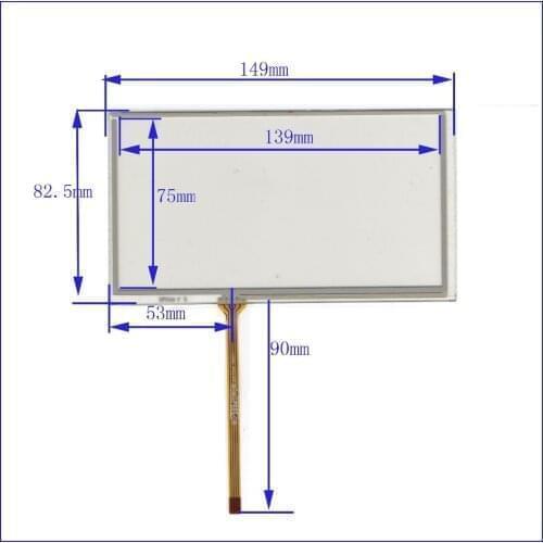 ZhiYuSun compatible 24-201BJD 0516 6inch 4 line touch screen panel Sensor glass Compabible