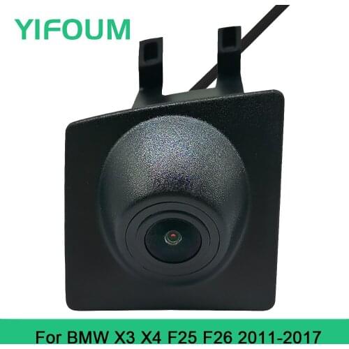 YIFOUM HD CCD Car Front View Parking Night Vision Positive Waterproof Logo Camera For BMW X3 X4 F25 F26 2011 2012 2013 2014-2017