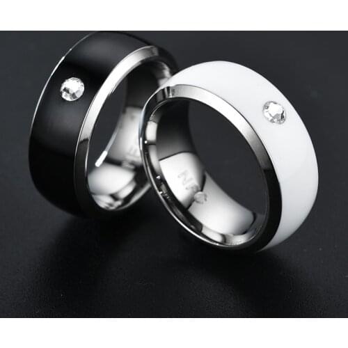 1PC Smart Wear Finger Rings Waterproof Digital NFC Stainless Steel Ring For Android Windows NFC Mobile Phone Accessories