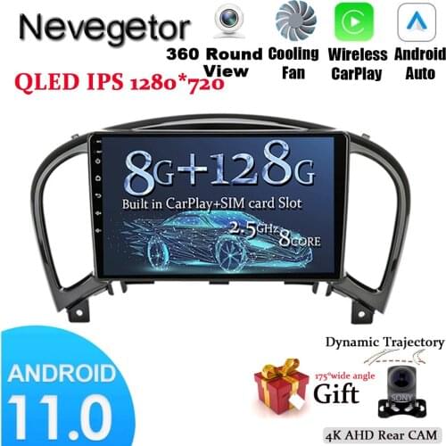 2.5D Screen Android 11 car multimedia player No dvd GPS auto Radio for Nissan Juke 2011 2012 2013 2014 2015 2016 video stereo