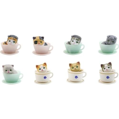 8Pcs Model Toy Cartoon Animal Design Mini PVC Simulation Miniature Display Mold for Kids