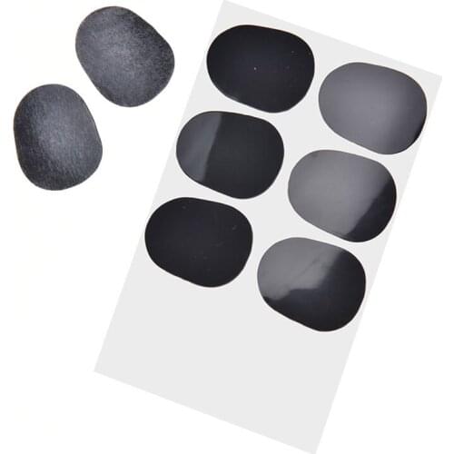 IRIN 8PCS 0.8mm Thickness Black Rubber Soprano Saxophone Sax Clarinet Mouthpiece Pads Patches Cushions