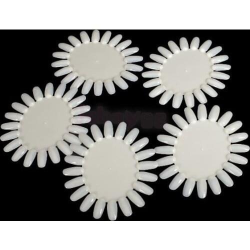 5Pcs Acrylic UV Pedicure Polish Nail Art Colors Display Chart Board