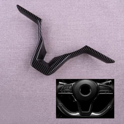 CITALL Car V-Shape Interior Steering Wheel Cover Trim fit for Nissan Teana Altima 2019 2020 Carbon Fiber Texture