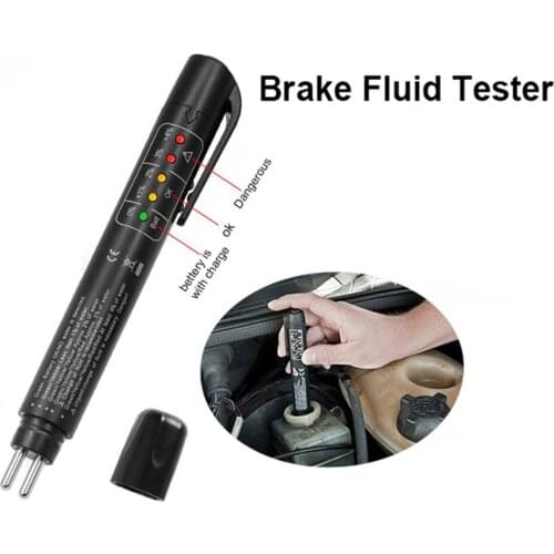 1PCS Brake Fluid Tester Pen 5 LED Car Vehicle Auto Automotive Testing Tool Car Vehicle Tools Diagnostic Tools car styling