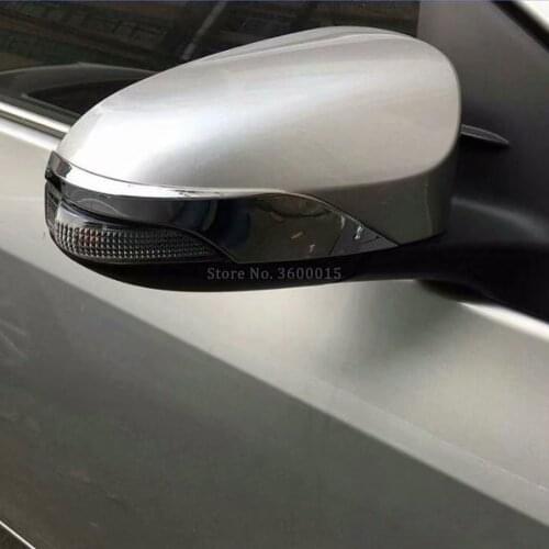 For Toyota Yaris Vitz 2017 2018 Car Styling Parts Side Wing Mirror Covers Chrome Molding Trim Exterior Decoration Accessories