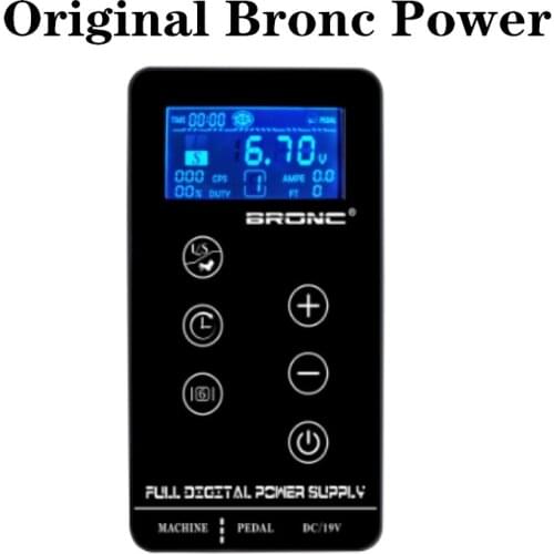 Original Hummingbird Bronc 3A Tattoo Power Supply Digital LCD Touch Screen Makeup Dual Tattoo Power Supplpy
