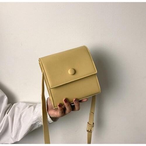 Side summer shoulder bags for women pouch fashion mini Small square messenger bag Quality PU Leather clutch bags 2020 tassen