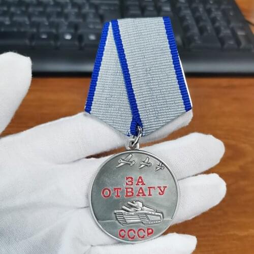 CCCP Medal Badge Baotbary Tank Airplan Pendant Brooch Meritorious Service WWW2 Russia Jewelry