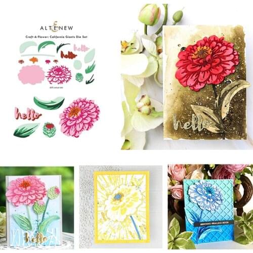 Bloomed Zinnia Flower Forever Layering Metal Cutting Dies for DIY Scrapbooking Craft Stencil Maker Photo Template Decor 2021 new