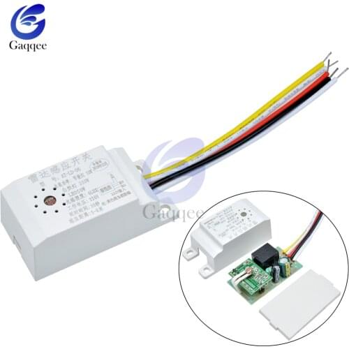 220V 50Hz Microwave Radar PIR Motion Sensor Switch IR Infrared Human Body Induction Detector Controller Automatic for LED Lamp
