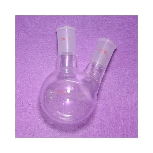 250ML Two Neck Round Bottom Flask,heavy Wall,24/40 Joint,lab Glassware Flask