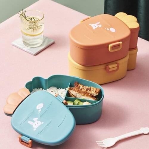 Creative Lunch Box Radish Shape Cute Children Go Out Portable Office Worker Student Lunch Box Kitchen Accessories Tool