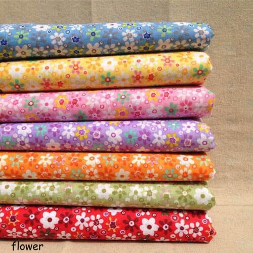7 pcs/pack 25*25cm Doll Clothes Bags Printed Patchwork Mixed Cotton Fabric Sewing Patchwork Apparel Fabric