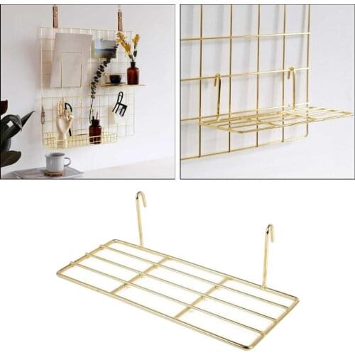 Wall Hanging Grid Panel– Metal Wire Wall Photo Display Grid Memo Board for