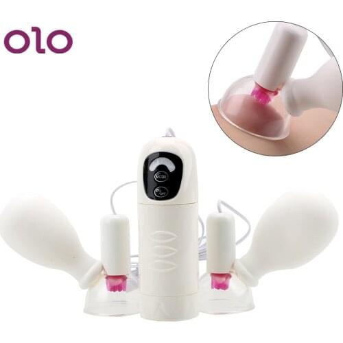 OLO Clit Vibrators Nipple Suckers 7 Speed Breast Labia Massage Clitoris Stimulator Sex Product Sex Toys For Women Couple
