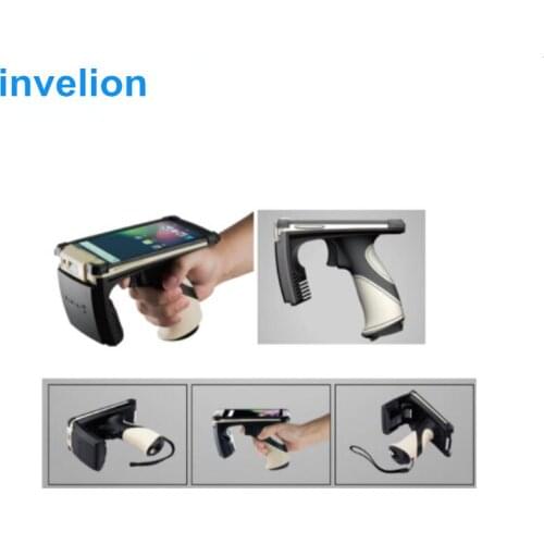 Handheld wireless Android 6.0 communication 4G GPRS 7m distance UHF RFID handhel reader with WIFI,Bluetooth,barcode scanner