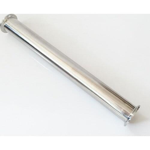 1.5" 38MM Tri Clover Sanitary Spool Tube W/ 50.5MM Ferrule Flange 18" Length Hot in Pipe Fittings for Home Improvement-in Pipe