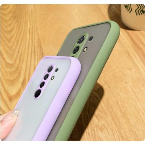 Silicon Candy Color Case For Xiaomi Redmi 9 Case Shockproof Soft edge Cartoon Plain Color Back Cover For Redmi 9 Protection Case