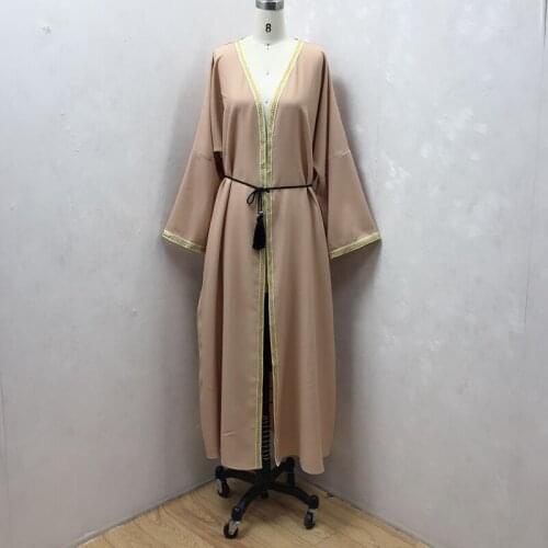 Turkish Muslim kimono, cardigan dress, Abayas for womens Abaya, Vetement Femme Islamic dress