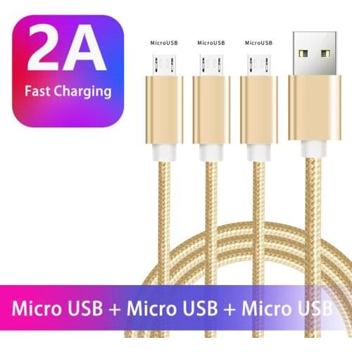 Charging Cable 3 in 1 USB Micro Cable Type C Cable Charger USB Cable for Samsung Xiaomi Mobile Phone Accessories USB C Cable