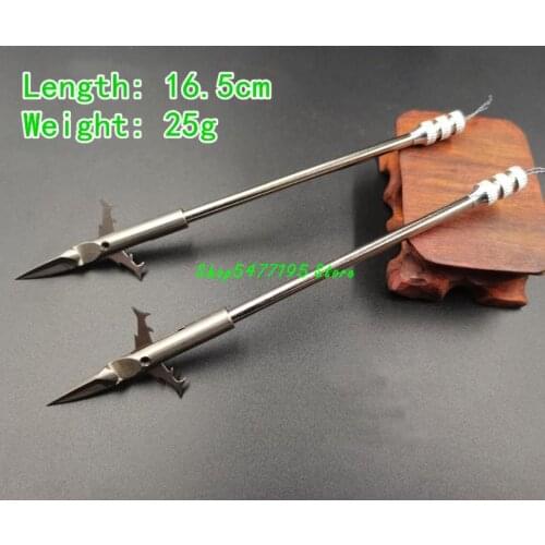 1pcs Fishing Slingshot Rilfe Arrow Heads Stainless Stee Darts Skill Shooting Fishing Hunting Slingshot Heads Crossbow Arrows