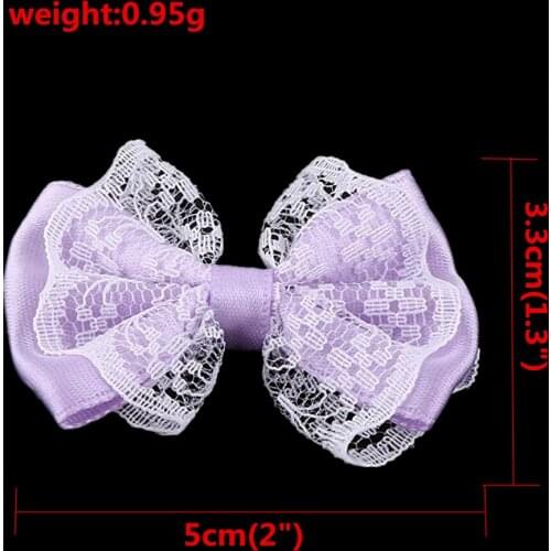 150Pcs Mix Color 2" Mini Satin Bow Knot DIY for Home Wedding Party Ribbon Cake Clothing Decoration Scrapbooking Crafts Supply