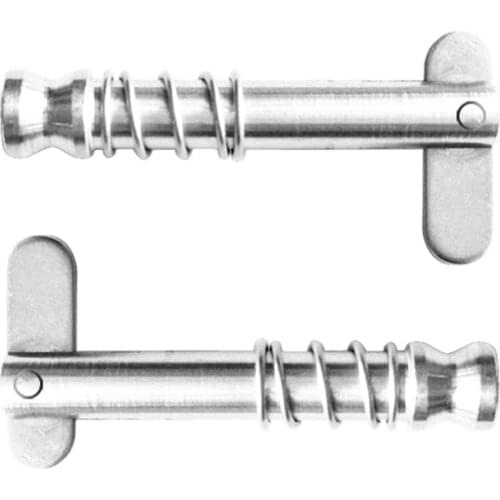 2 Pack Boat Bimini Top Quick Release Pin 1/4 inch 6mm with Drop Cam & Spring