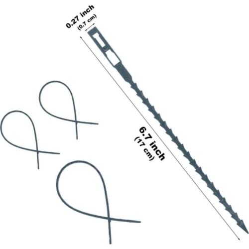 50 Packs Of Fish Bone Thorn Green Gardening Ties Ndoor Gardening & Hydroponics Garden Supplies Nursery Trays & Lids