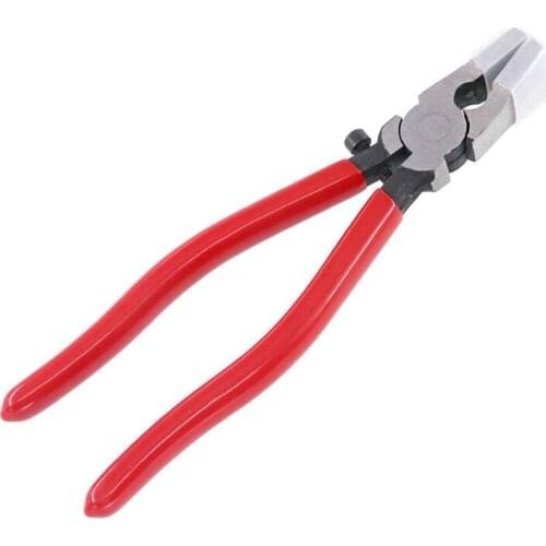 BMBY-Heavy Duty Key Fob Pliers Tool, Metal Glass Running Pliers With Flat Jaws, Studio Running Pliers Attach Rubber Tips Perfect