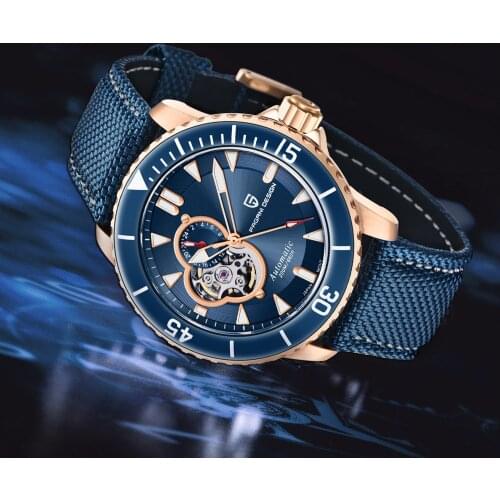 PAGANI DESIGN Mens watches luxury automatic watch mechanical wrist watch for men NH39A Sapphire crystal clock Luminous dive man