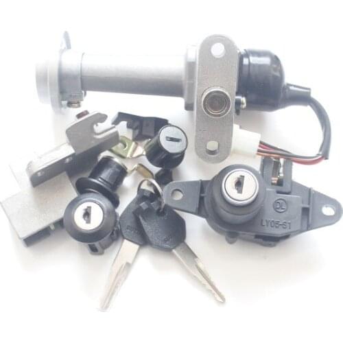 For Haojue Suzuki Neptune 125 new country, three sets of locks EFI UA125T-A Magnetically full lock door lock