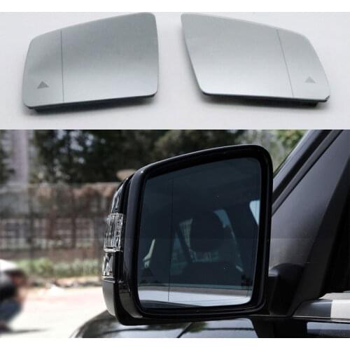 For Mercedes-Benz GL ML GLE Class W164 W166 2010-2018 Auto Wide Angle Blind Spot Warning Rearview Wing Door Side Mirror Glass