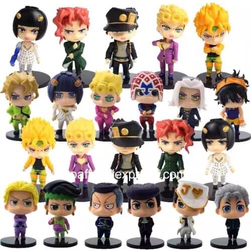 5pcs/set Anime Jojo Bizarre Adventure Figure Kujo Jotaro Figurine Higashikata Josuke Kakyoin Noriaki Action Figure Model Toy