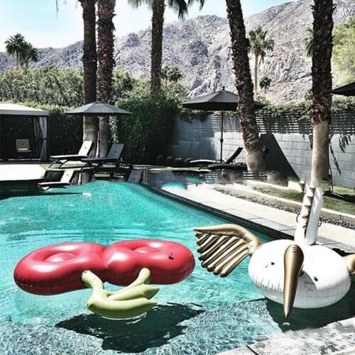 Hot Sale Cherry Giant Inflatable Pool Float for Adults Swimming Ring Mattress Floating Bed Row Beach Pool Party Toys