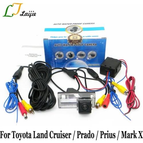For Toyota Land Cruiser LC 100 120 200 Prado V8 Prius Mark X / Car Rear View Backup Camera / With Relay Auto Reversing Camera