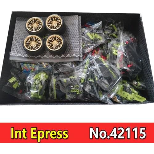 1:1 Lamborghinis Sian FKP 37 Sport Super Car Racing 42115 3696Pcs Bricks Building Blocks Education Toys Girl Gifts