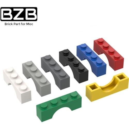 BZB MOC 3659 1x4 Arched Brick Creative Building Block Model Kids Toys DIY Brick Parts Best Gifts