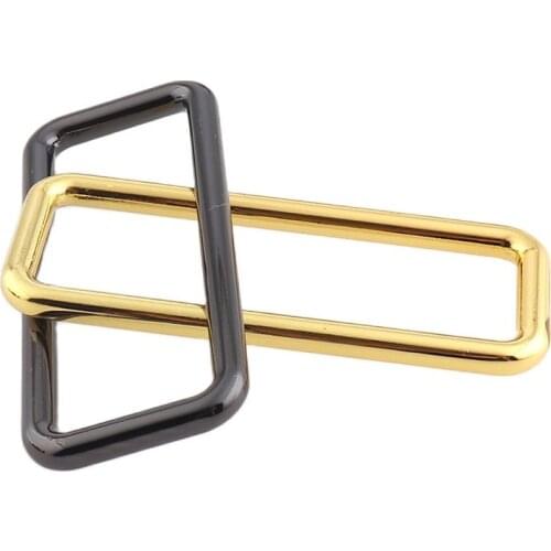 Metal Alloy Rectangle O Dee Rings Buckle Metal Square Ring Buckle Bags Luggage Belt Keeper DIY Leather Accessories 50mm(2'')