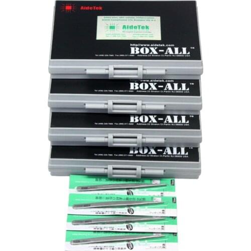 AideTek SMD Chip Resistors 0402 Size E96 Series 490 Values x 100pcs 1% RoHS Assorted plastic part box lables R04E96100
